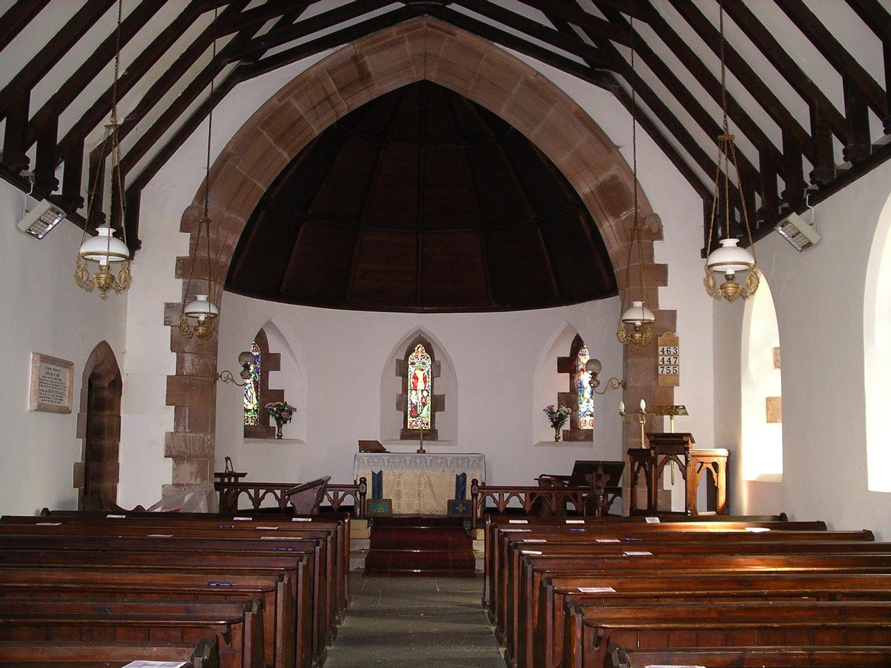 Interior of the Church of St John the Evangelist, Woodland