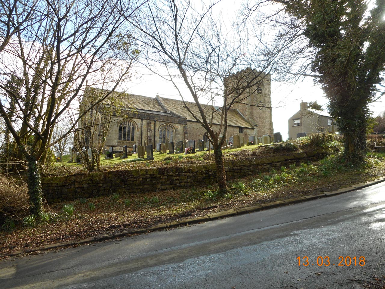 The Church of All Hallows, Mitton. Photograph supplied by and  of Bob Yates