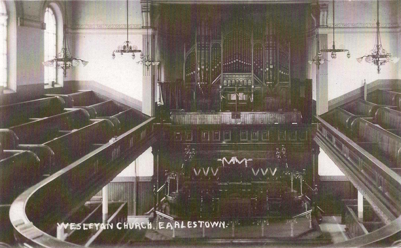 Interior of Cross Lane Church, pre 1914