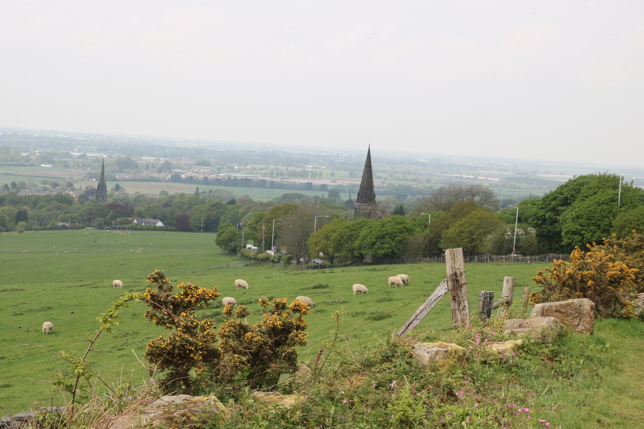 View from Parbold Hill. Photograph supplied by and  of Martin Bryan, 2019