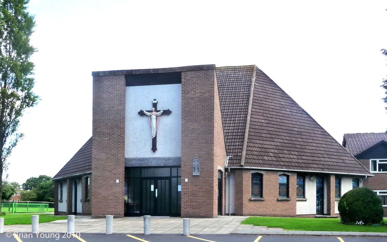 The Roman Catholic Church of St Clare, Fulwood. Photograph supplied by and  of Brian Young