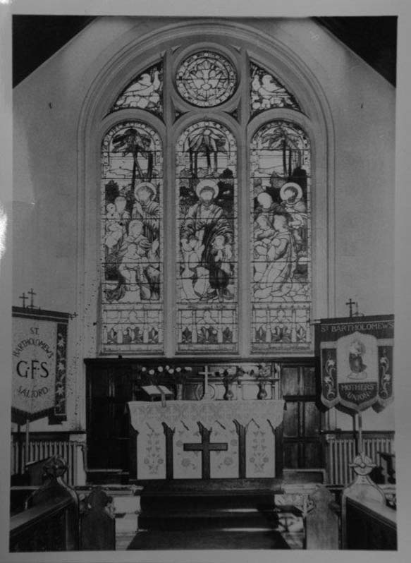 The Interior of St Bartholomew, Salford, courtesy of Salford Local History Library