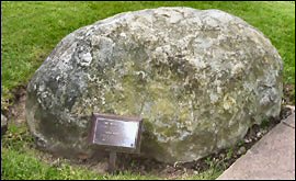 The Boulder covering Meg's Grave